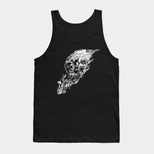 dark horror skull Tank Top